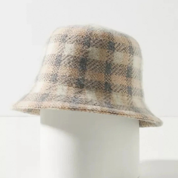 Anthropologie Accessories - Anthropologie Plaid Bucket Hat